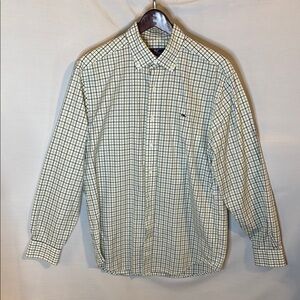 Vineyard Vines Classic Fit Whale Shirt medium Blue Green